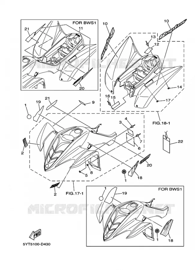STICKER / LABEL 1 Yamaha QUAD 350 2005 RAPTOR  YFM350