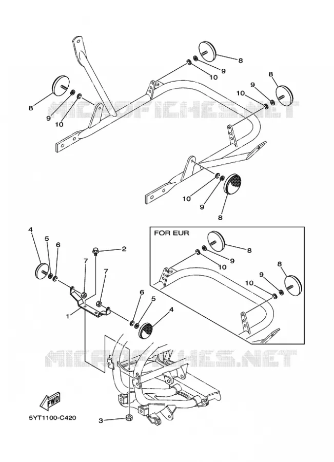 ELECTRICAL 2 Yamaha QUAD 350 2007 RAPTOR  YFM350
