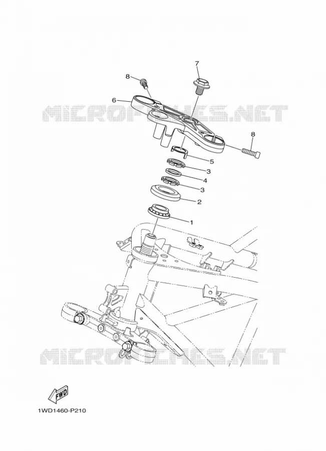 STEERING Yamaha MOTO 300 2016 R3  YZF-R3A