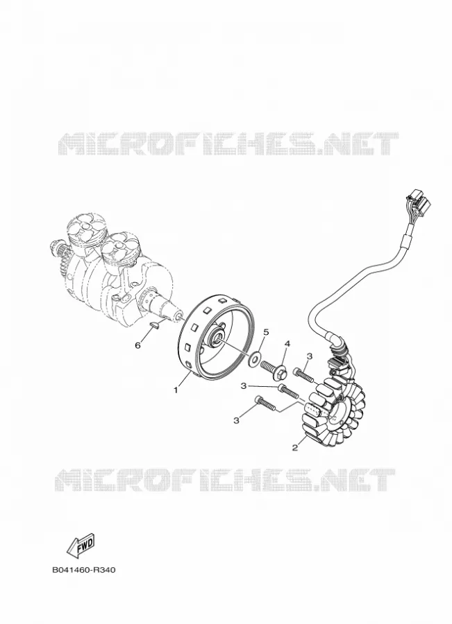IGNITION Yamaha MOTO 300 2016 MT  MTN320-A