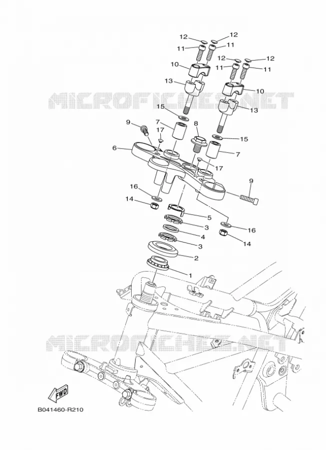 STEERING Yamaha MOTO 300 2016 MT  MTN320-A