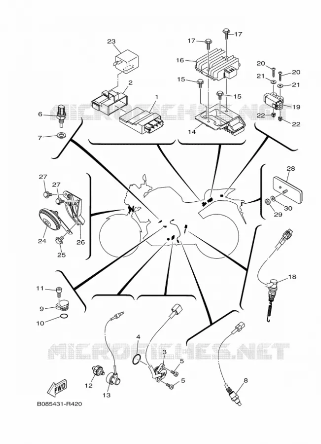 ELECTRICAL 2 Yamaha MOTO 300 2016 MT  MTN320-A