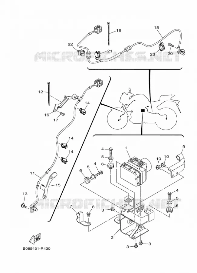 ELECTRICAL 3 Yamaha MOTO 300 2016 MT  MTN320-A
