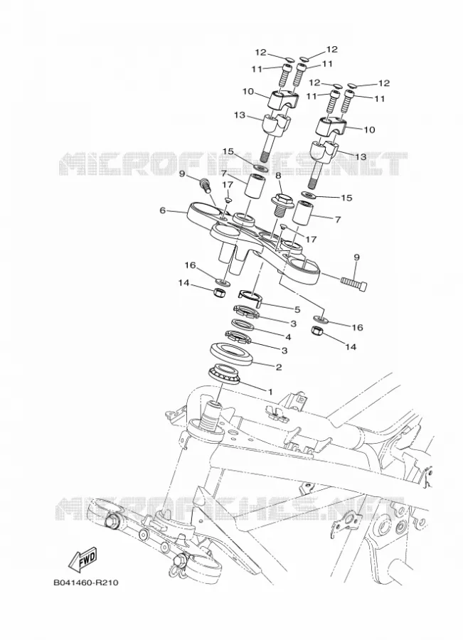 STEERING Yamaha MOTO 300 2016 MT  MTN320-A
