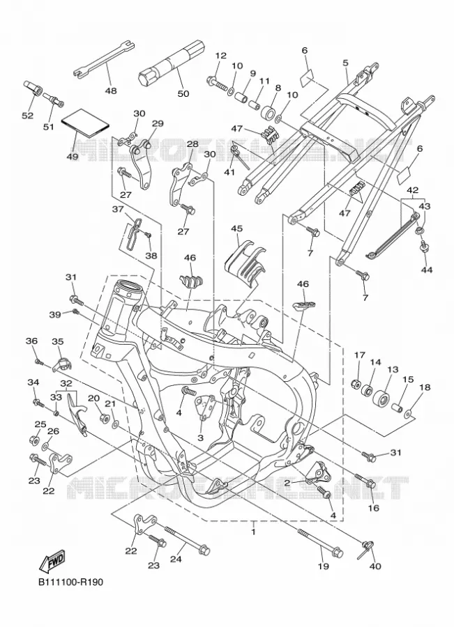 FRAME Yamaha MOTO 450 2017 YZF  YZ450F