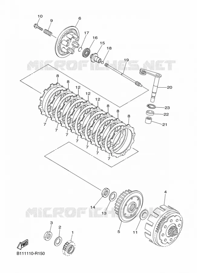 STARTER CLUTCH Yamaha MOTO 450 2017 YZF  YZ450F