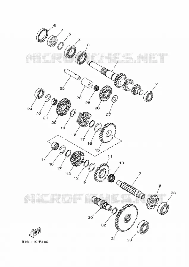TRANSMISSION Yamaha QUAD 700 2017 GRIZZLY  YFM700FWAD