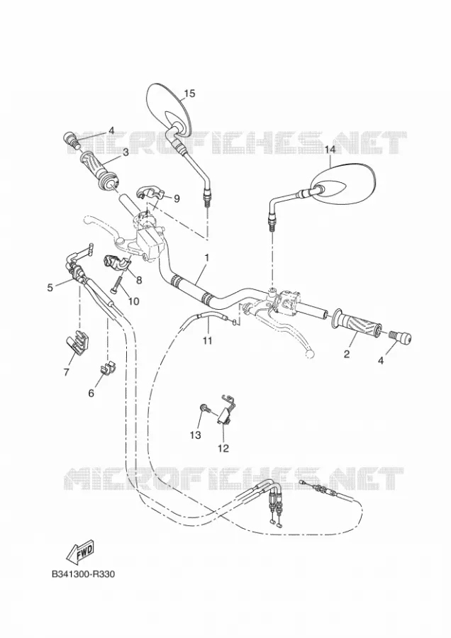 HANDLEBAR & CABLES Yamaha MOTO 690 2016 XSR  XSR700