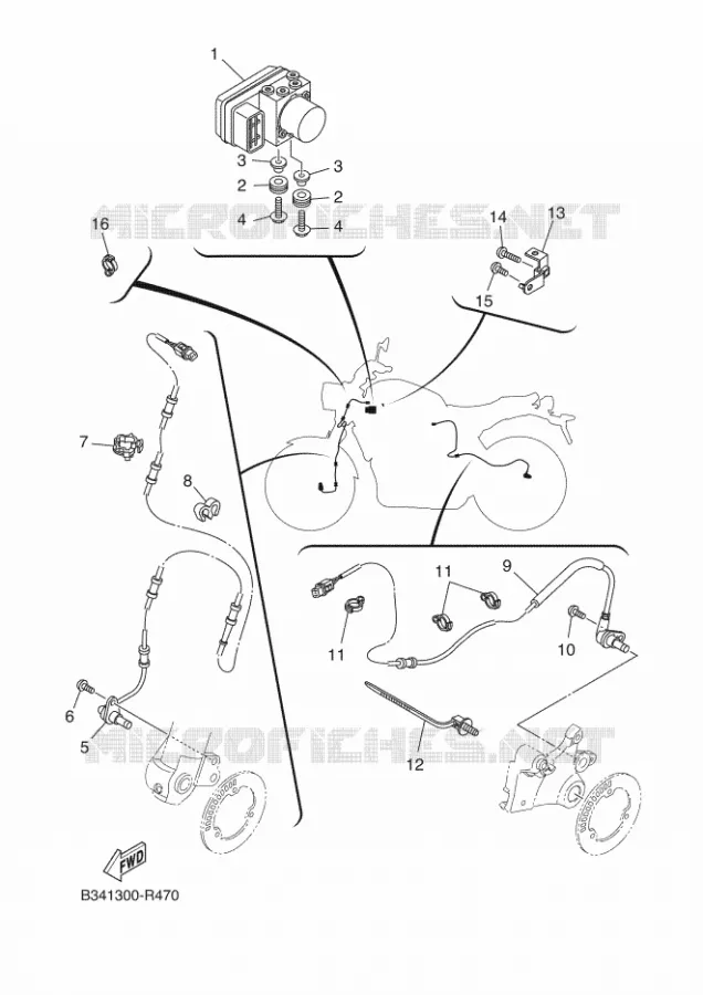 ELECTRICAL 3 Yamaha MOTO 690 2017 XSR  MTM690