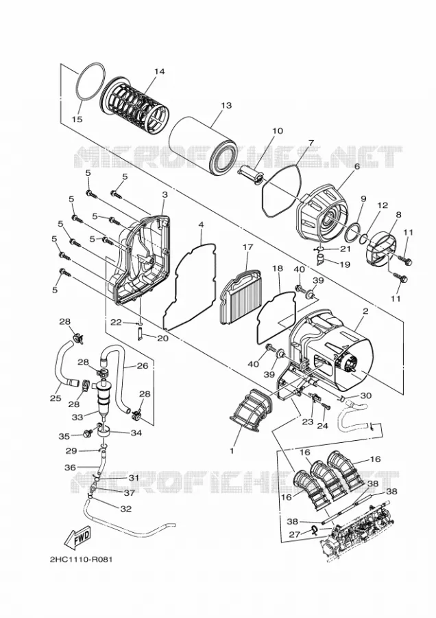 INTAKE Yamaha SIDE BY SIDE 1000 2017 YXZ  YXZ1000ET