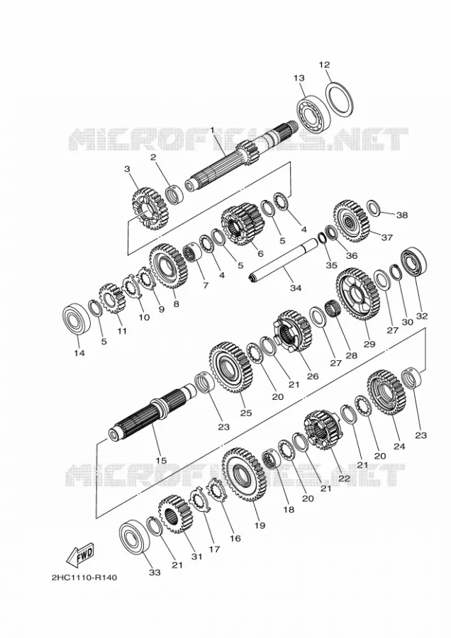 TRANSMISSION Yamaha SIDE BY SIDE 1000 2017 YXZ  YXZ1000ET
