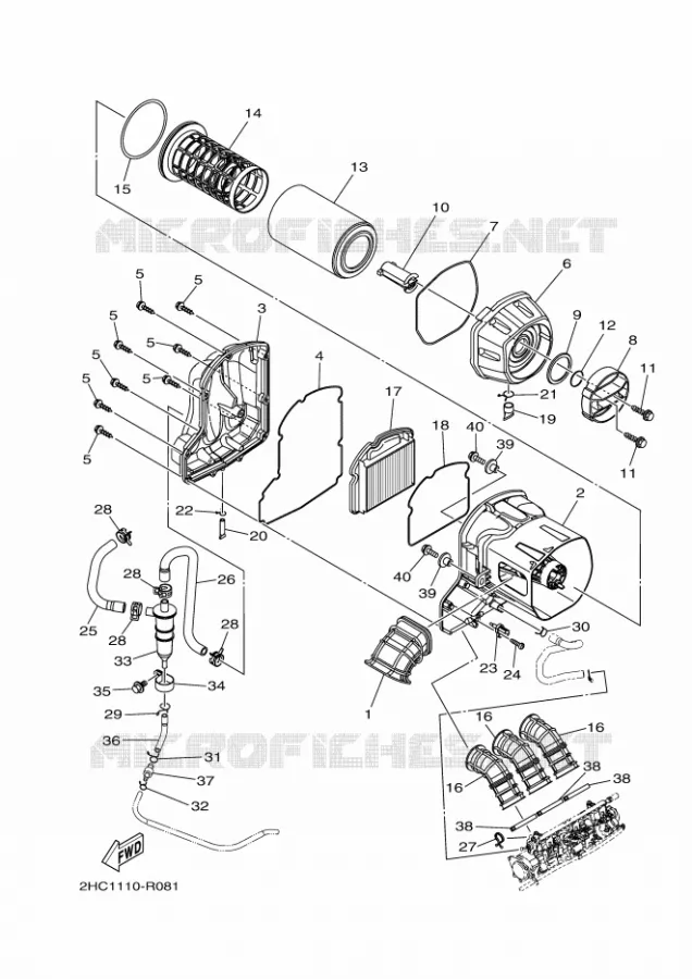 INTAKE Yamaha SIDE BY SIDE 1000 2017 YXZ  YXZ1000ETS