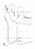 HANDLEBAR & CABLES for Yamaha XJ6 2016