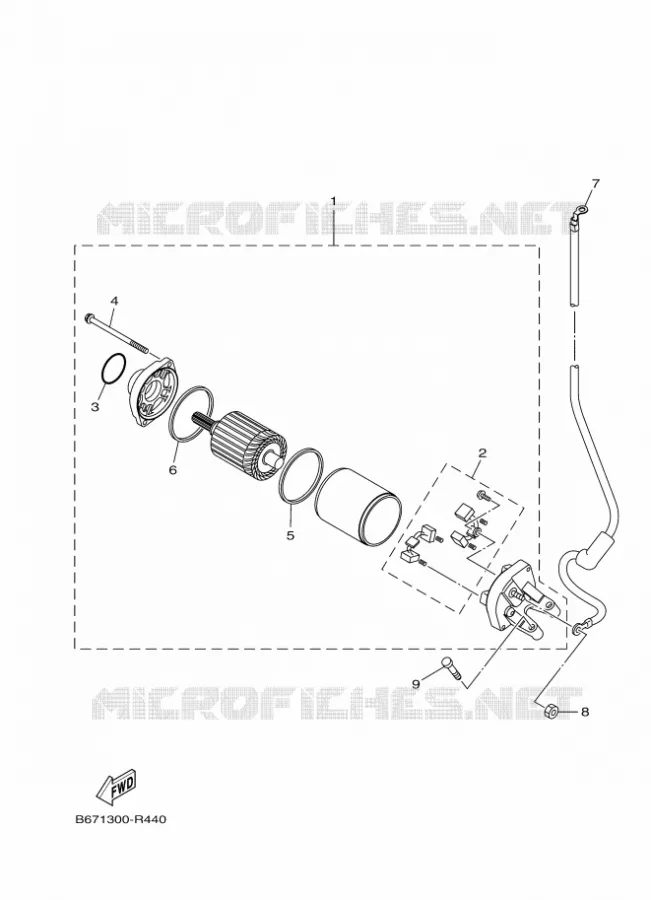 STARTER MOTOR Yamaha MOTO 1000 2016 MT  MTN1000