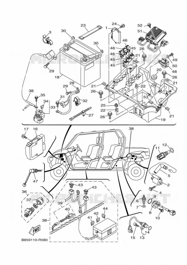 ELECTRICAL 1 Yamaha SIDE BY SIDE 700 2016 VIKING  YXC700E