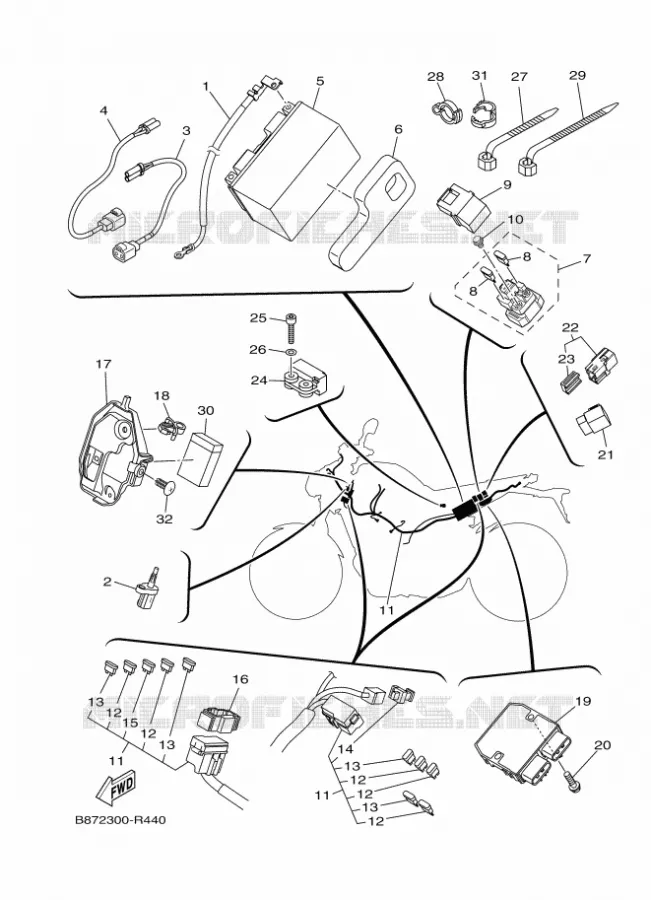 ELECTRICAL 1 Yamaha MOTO 900 2016 MT  MT09