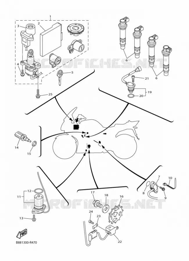 ELECTRICAL 1 Yamaha MOTO 1300 2016 FJR  FJR1300-A