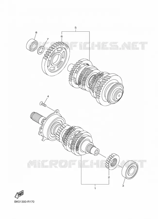 TRANSMISSION Yamaha MOTO 1300 2016 FJR  FJR1300-AS