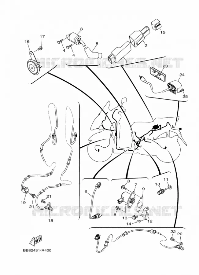 ELECTRICAL 2 Yamaha SCOOTER 150 2016 TRICITY  MWS150-A