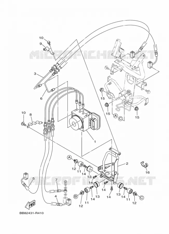 ELECTRICAL 3 Yamaha SCOOTER 150 2016 TRICITY  MWS150-A