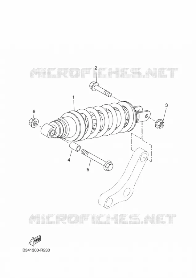 REAR SHOCK ABSORBER Yamaha MOTO 700 2016 TRACER  MTT690-U