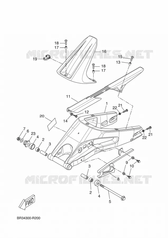 SWINGARM Yamaha MOTO 125 2016 MT ABS  MT125-A