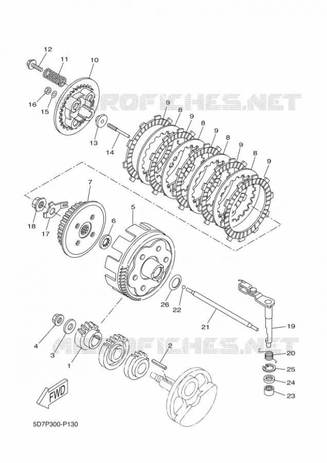 STARTER CLUTCH Yamaha MOTO 125 2017 MT  MT125-A