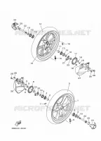 FRONT WHEEL for Yamaha TRICITY ABS 2017