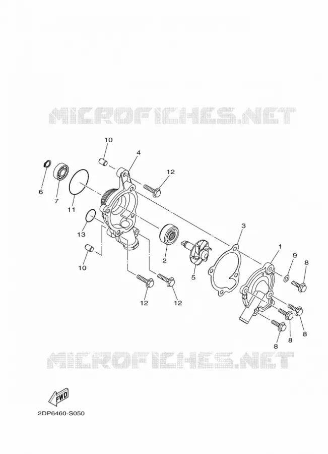 WATERPUMP / HOSES Yamaha SCOOTER 125 2017 NMAX  GPD125-A