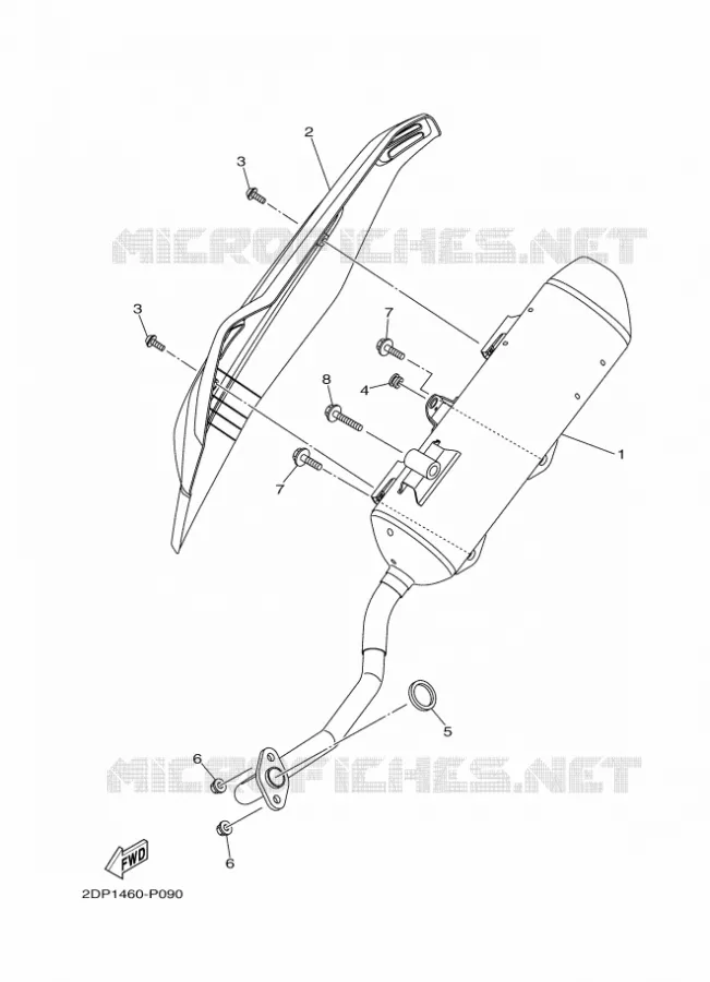EXHAUST Yamaha SCOOTER 125 2017 NMAX  GPD125-A
