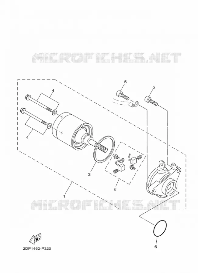 STARTER MOTOR Yamaha SCOOTER 125 2017 OCITO  GPD125-A