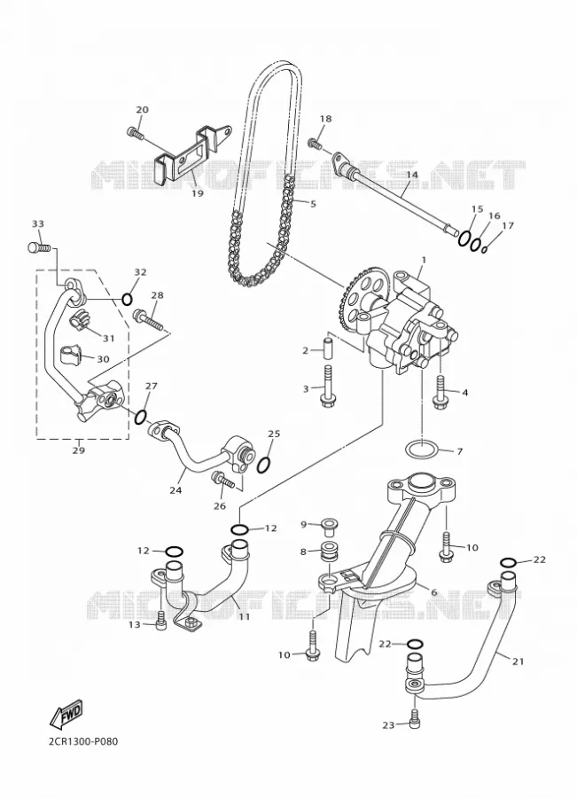 OIL PUMP Yamaha MOTO 1000 2017 R1  YZF-R1