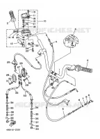 HANDLEBAR & CABLES for Yamaha YFB250U 1997