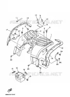 REAR FENDER 3 for Yamaha YFB250U 1997