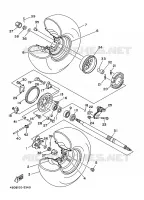 REAR WHEEL for Yamaha YFB250U 1997