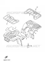 STICKER / LABEL 1 for Yamaha YFB250U 1997