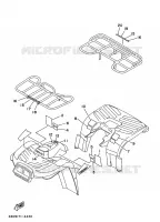 STICKER / LABEL 2 for Yamaha YFB250U 1997