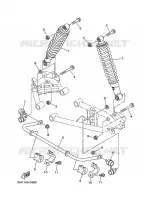 REAR SHOCK ABSORBER for Yamaha GRIZZLY 2016