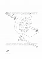 FRONT WHEEL for Yamaha CYGNUS 2009