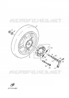 REAR WHEEL for Yamaha CYGNUS 2009