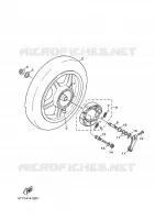 REAR WHEEL for Yamaha CYGNUS 2009