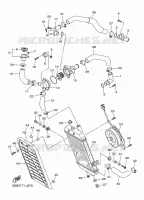 RADIATOR / HOSES for Yamaha XVS 2016