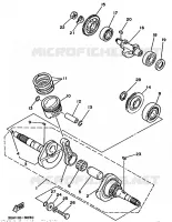 CRANKSHAFT / PISTON for Yamaha YFM250 1989