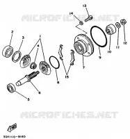CROSS SHAFT for Yamaha YFM250 1989