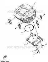 CYLINDER for Yamaha YFM250 1989