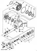FINAL DRIVE SHAFT / GEAR COUPLING for Yamaha YFM250 1989