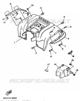 REAR FENDER for Yamaha YFM250 1989