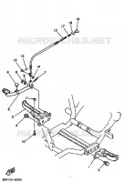 STAND / FOOTREST for Yamaha YFM250 1989