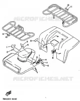 STICKER / LABEL 2 for Yamaha YFM250 1989