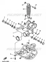 SWINGARM / SHOCK ABSORBER for Yamaha YFM250 1989